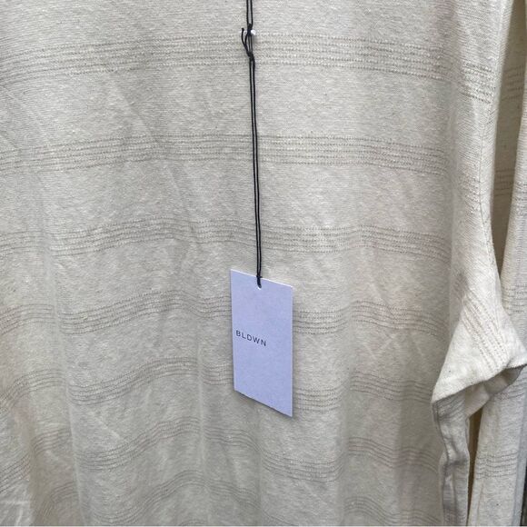 Men’s BLDWN Hemp Ticking Stripe Sweater Size Large NWT - Picture 4 of 8